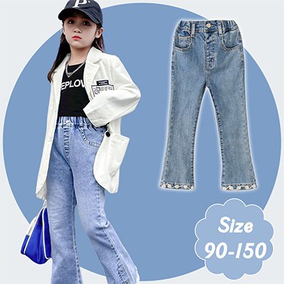 البنطال واسع الساقين الأنيق العصري الكوري