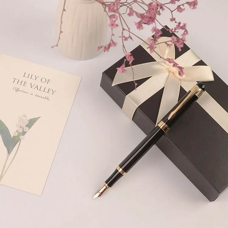 14k Gold Nib Business Fountain Pen Ink Gift Box