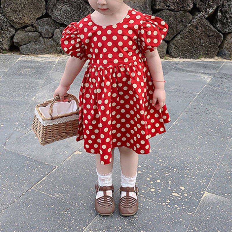 فستان منقط صيفي