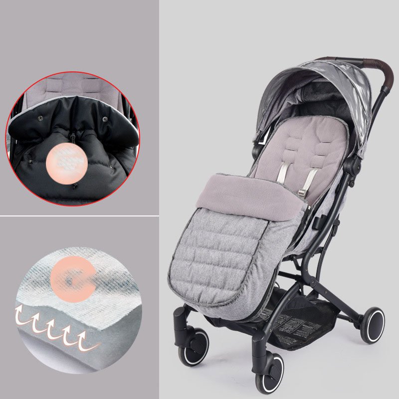 حقيبة نوم مقاومة للبرد على عربة الأطفال