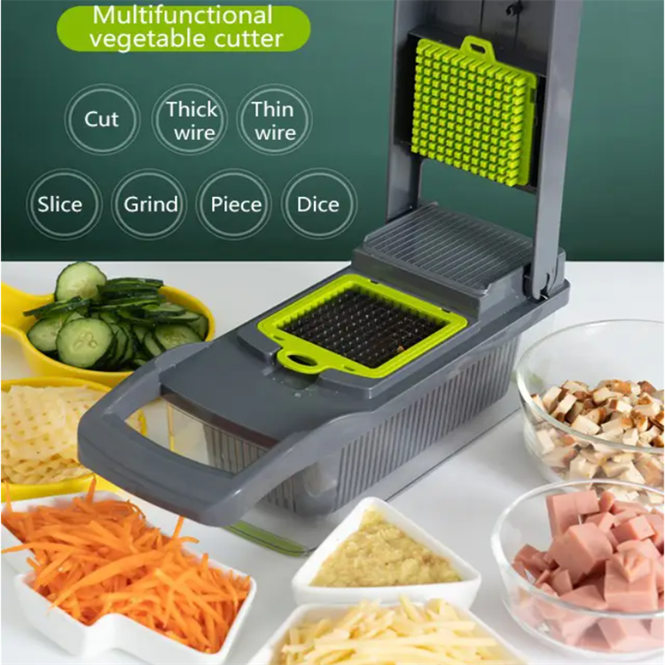 Multifunctional Vegetable Cutting Artifact Stainless Steel Blade Upgraded Hand Guard  