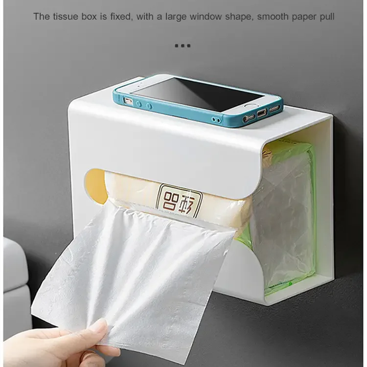 Punch-free Kitchen Wall-mounted Tissue Box