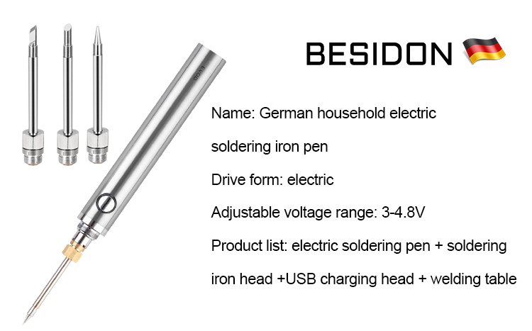 Lithium electric soldering iron pen