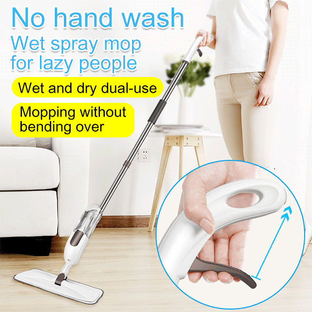 No Hand Wash Wet Spray Mop for Lazy People