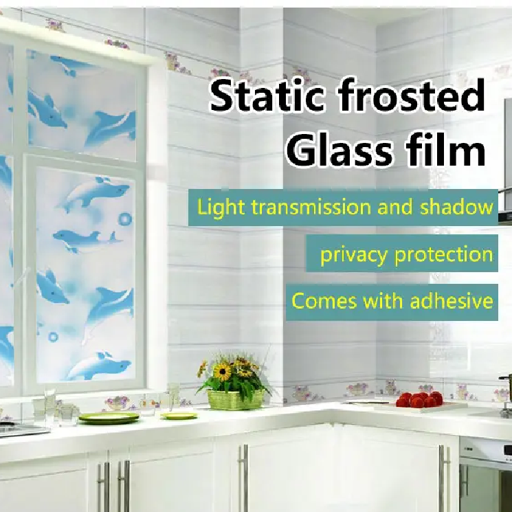 Frosted stickers Bathroom Light Translucent Opaque Bathroom Cellophane Shading Window Film