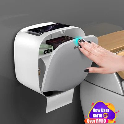 Paper Storage Box Punch -free Multipurpose Dual-use Waterproof Toilet Kitchen