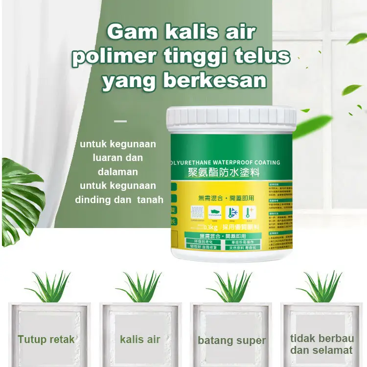 Gam Kalis Air  Polimer Tinggi Telus  Yang Berkesan