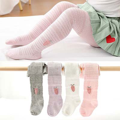 جوارب طويلة شبكية رقيقة للأطفال