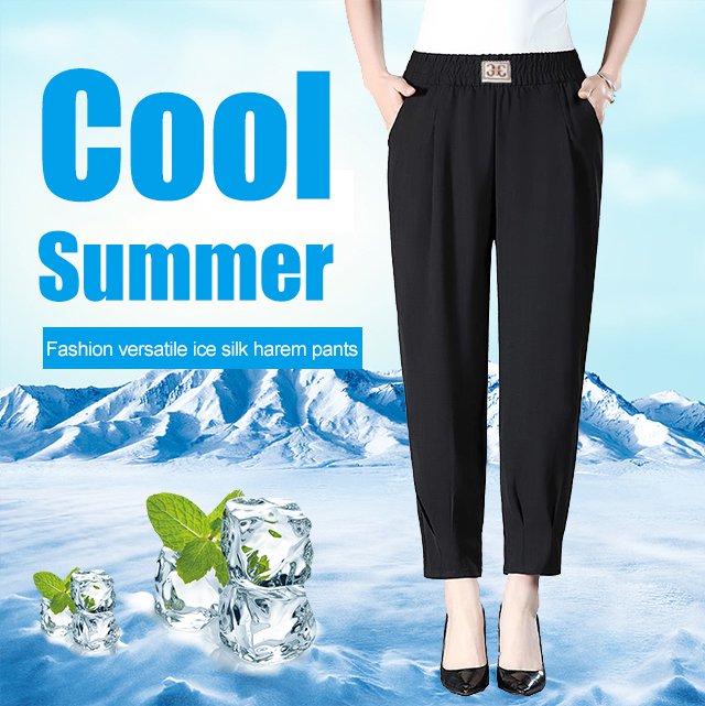 Clothing Thin Casual Pants - Tampilan Depan