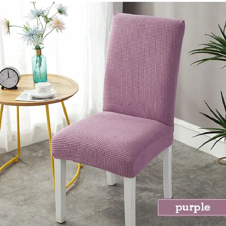 Corn Velvet Stretch Dning Chair Cover Integrated Elastic Chair Cushion Set Household Stool Cover Sim