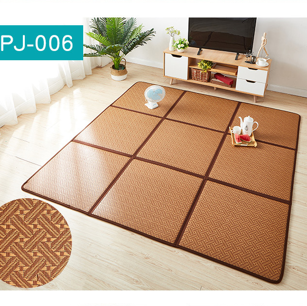 Mat Japanese Tatami Folding Easy Storage Non-slip Queen King 