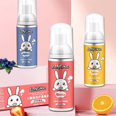 معجون أسنان رغوي بنكهة الفاكهة لمكافحة العثة للأطفال