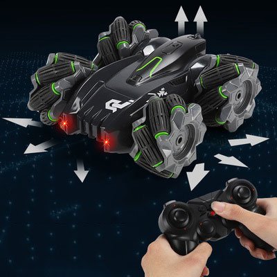 سيارة حيلة التحكم عن بعد ضوء دوار على الوجهين