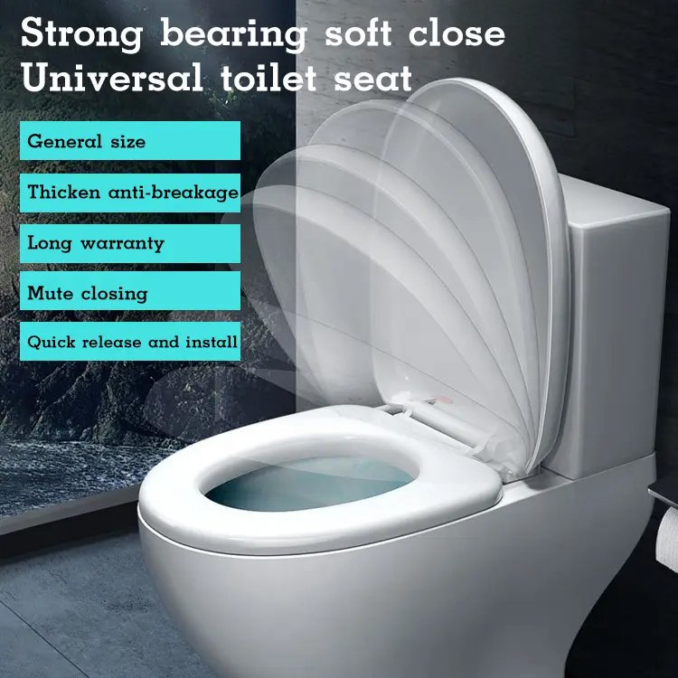 Strong Bearing Soft Close Universal Toilet Seat
