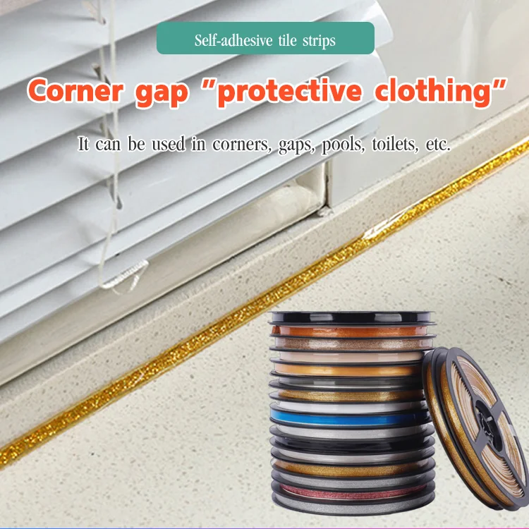 Self-Adhesive Tile Seam Strip Tile Stickers Ceramic Tile Beautiful Seam Paste Home Decoration