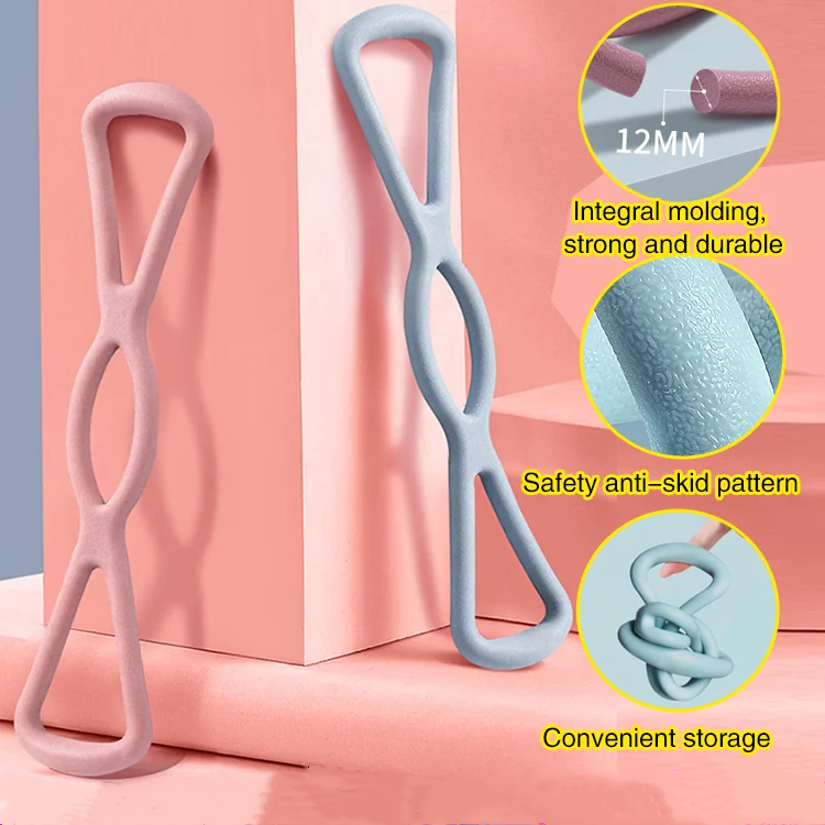 TPR Resistance Band Beautiful Back Shoulder Stretching Chest Expansion Yoga Elastic Band