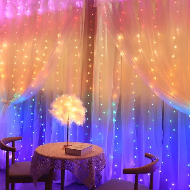 New Smart LED Curtain String Light Girl Dream Decoration Bedroom