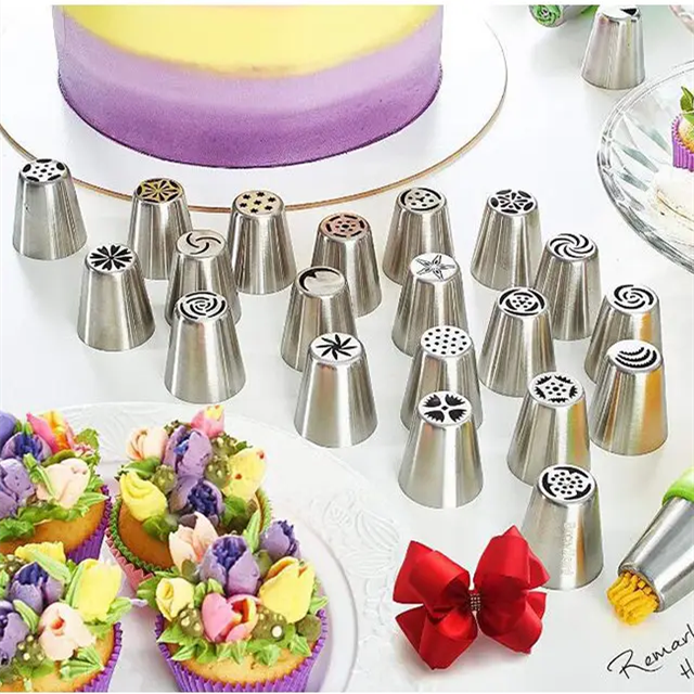 Russian Stainless Steel Cake Decorating Tips Set