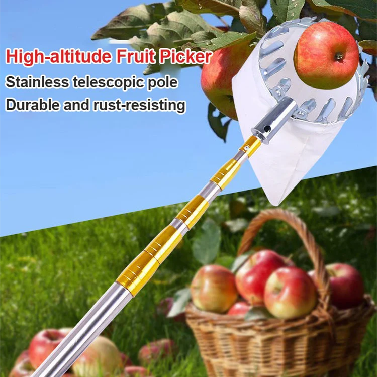 Multifunctional Telescopic Fruit Picker High Altitude Fruit Picker Persimmon Bayberry Picking Tool