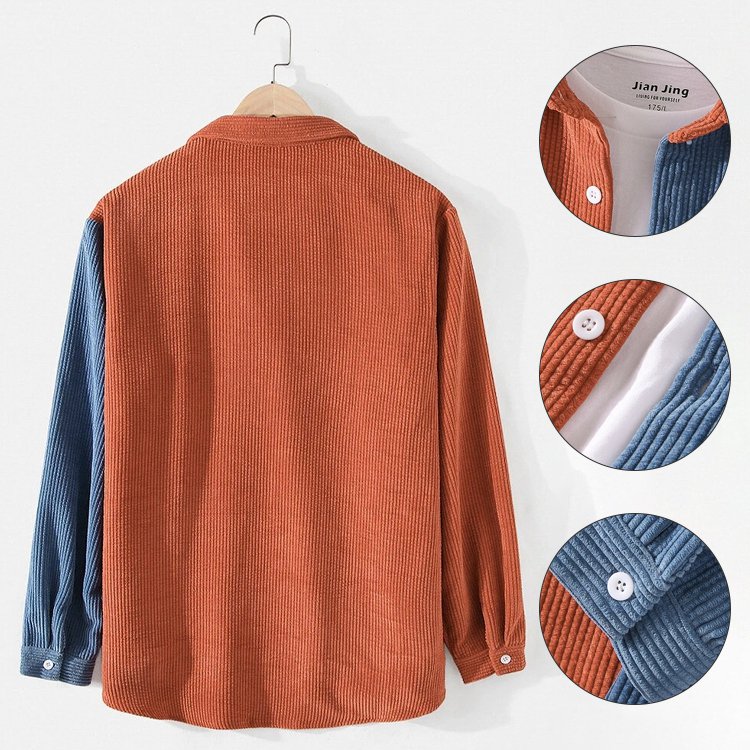 メンズ折襟コーデュロイ ジャケット Kcdwsvb Mall