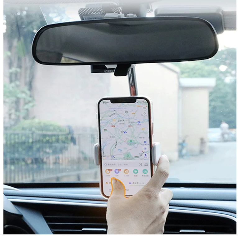 Adjustable Car Phone Holder Fast Retractable 360 Rotating 