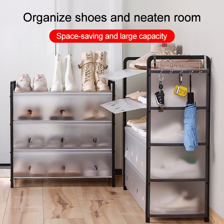 Dustproof and Waterproof Steel Shoe Rack