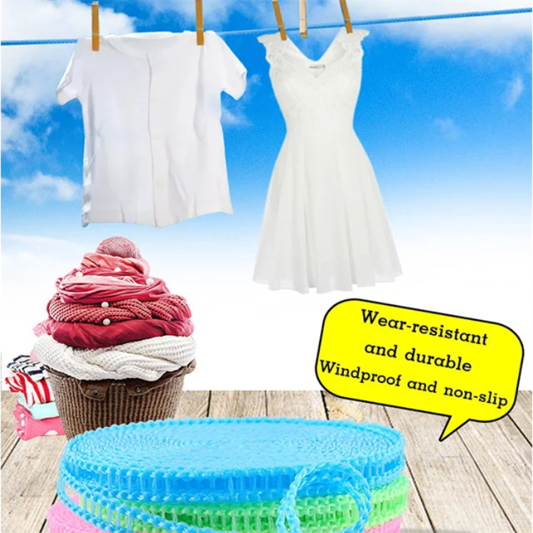  10m Fence Type Anti-skid Windproof Clothesline Trapezoidal Anti-skid With Hook