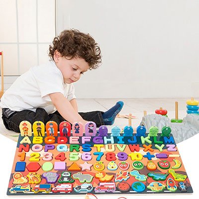 لعبة اطفال خشبية للتعليم المبكر