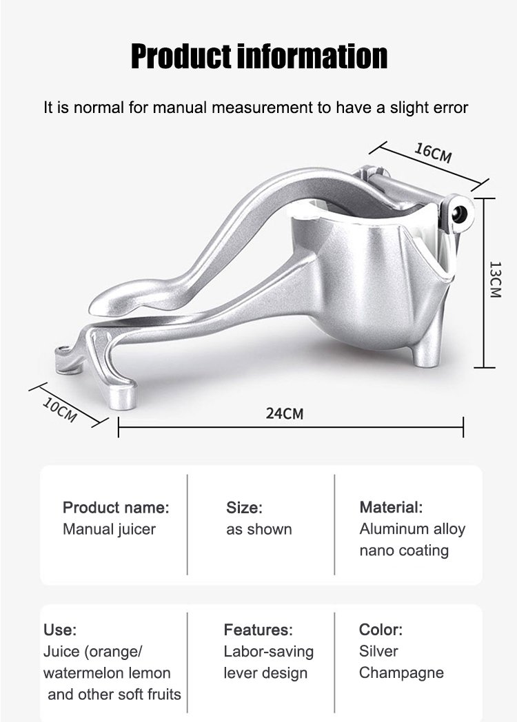 fe855a2665b18268cdd3b888cc1b4212 【 Original flavor 】 Multifunctional hand juicer